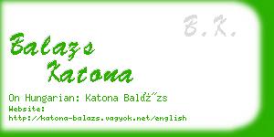 balazs katona business card